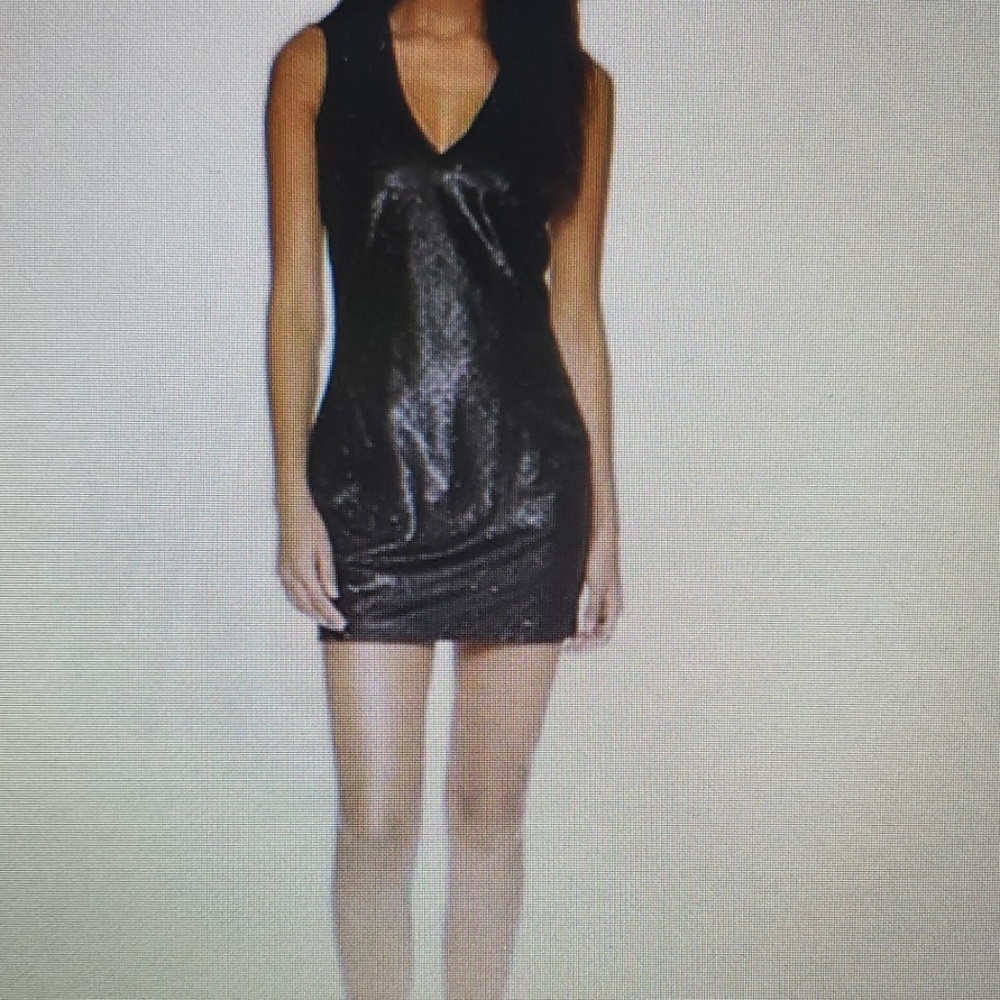 ADDISON sequined Dress sleeveless Black XS New